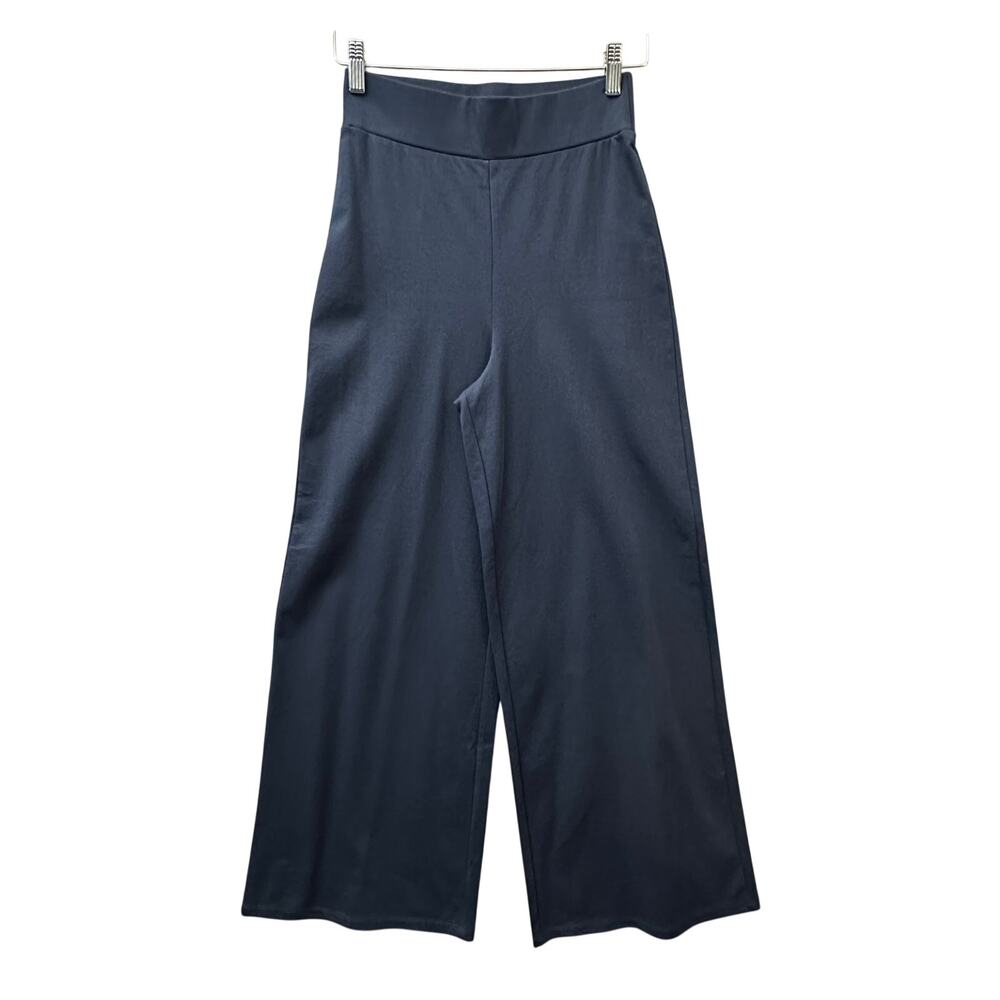 Boden 2R XS Blue Wide Leg Pull On Pants Sleek Comfy Elevated Travel Loungewear